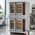 Thumbnail image #4 for American Range Majestic Full-Size Double-Deck Gas Convection Oven, Standard Depth, 5-Pan Capacity, 50/50 Glass Doors