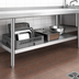 Thumbnail image #3 for Eagle Group 24-Inch x 24-Inch 400 Series Stainless Steel Dishtable Undershelf