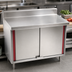 Thumbnail image #3 for Eagle Group Spec-Master Marine Series Stainless Steel Cabinet Base Work Table with Sliding Doors, 36 x 24 Inches
