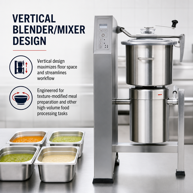 Product image #3 for Robot Coupe Blixer23 Vertical Commercial Blender/Mixer with 23 Liter Stainless Steel Bowl, 6 HP