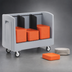 Thumbnail image #3 for Metro SSD16 Side-Load Polymer Dish and Tray Cart with Vinyl Cover, 60-Dish/80-Tray Capacity