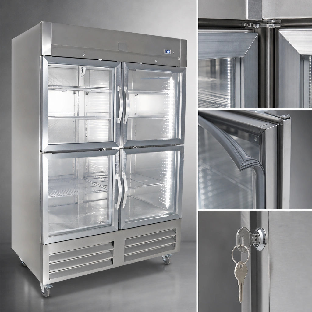 Four Half Glass Doors