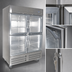Thumbnail image #3 for Kelvinator Commercial 54-Inch Wide Full-Height Two-Section Reach-In Refrigerator with 4 Half Glass Doors, 49 Cu. Ft., Bottom Mount