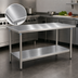 Thumbnail image #3 for Eagle Group Budget Series 30-Inch x 24-Inch 430 Stainless Steel Work Table with Adjustable Undershelf