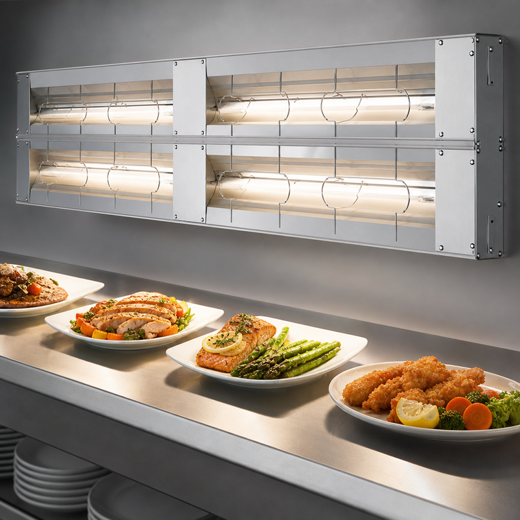 Product image #3 for Hatco Glo-Ray 24-Inch Double Lighted Infrared Strip Heat Lamp