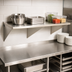 Thumbnail image #3 for Eagle Group Wall-Mount Stainless Steel Work Table with Bullnose Edge and Rear Up-Turn, 60 x 30 Inches