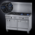 Thumbnail image #3 for Southbend Ultimate 48-Inch Commercial Gas Restaurant Range with 2 Non-Clog Burners, 36-Inch Griddle, Convection Oven and Cabinet Base