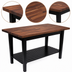 Thumbnail image #4 for John Boos 48-Inch x 30-Inch American Black Walnut Wood Top Work Table with Slatted Undershelf and Tapered Legs