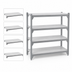 Thumbnail image #4 for Cambro Camshelving Premium 4-Shelf Solid Shelf Kit, 21 x 48 Inches, Speckled Gray