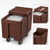 Thumbnail image #4 for Cambro SlidingLid™ Mobile Ice Caddy, 125 lb Capacity, Sliding Lid, Dark Brown
