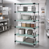 Thumbnail image #3 for Quantum Solid Shelving Starter Kit, 42 x 24 x 86 Inches, 5 Solid Shelves, 304 Stainless Steel