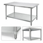 Thumbnail image #3 for Advance Tabco UG-36-48 Galvanized Undershelf for 48"W x 36"D Work Tables, 42"W x 30"D, 300 lb. Capacity