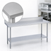 Thumbnail image #3 for Duke Standard 416 Series Stainless Steel Work Table with 5-Inch Riser and Galvanized Undershelf, 30 x 48 Inches