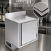 Thumbnail image #4 for BK Resources Call Series Flat Top Stainless Steel Underbar Cabinet, 24 x 21 Inches, Pedestal Base