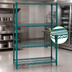Thumbnail image #3 for Eagle Valu-Gard 4-Tier Starter Wire Shelving Unit with QuadTruss Shelves, 42W x 21D x 63H, Green Epoxy Finish