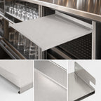 Thumbnail image #3 for John Boos UBGRS-2021-X Underbar Glass Rack Shelf, 21 x 19-3/4 x 1 Inch, 18/300 Stainless Steel