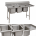 Thumbnail image #3 for Advance Tabco Special Value Regaline 3-Compartment Sink with 18-Inch Right-Hand Drainboard
