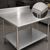 Thumbnail image #3 for Eagle Spec-Master 84-Inch x 24-Inch Stainless Steel Work Table with 4-1/2-Inch Backsplash and Galvanized Undershelf
