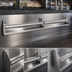Thumbnail image #3 for Glastender 60-Inch Stainless Steel Single Speed Rail with Open Step-and-Rail Design