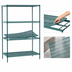 Thumbnail image #3 for Metro Super Erecta Pro 4-Shelf Stationary Polymer Shelving Starter Unit, 18 x 24 x 63 Inches