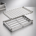 Thumbnail image #3 for Eagle Group 48 Inch x 21 Inch Chrome Dunnage Shelf with Removable Wire Mat Assembly