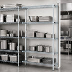 Thumbnail image #3 for Eagle Group EAGLEbrite A4-63-2460Z 4-Tier Add-On Wire Shelving Unit, 60 x 24 x 63 Inches, Zinc Finish