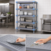 Thumbnail image #3 for Quantum Millenia 54 Inch W x 24 Inch D x 50 Inch H 5-Shelf Polymer Shelving Unit with Dunnage Stand