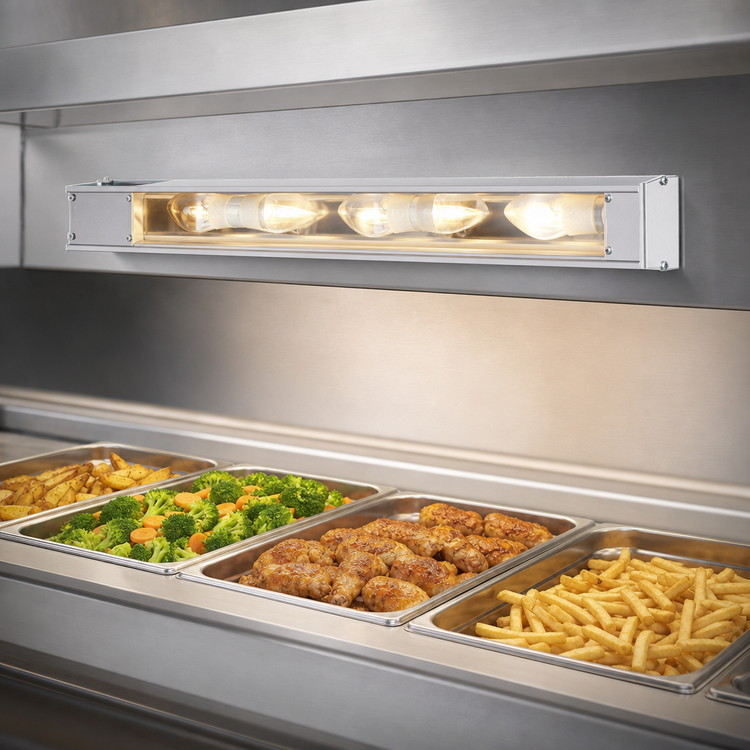 Product image #3 for Hatco Glo-Rite 42-Inch Strip Type Display Light with Aluminum Housing and Toggle Switch