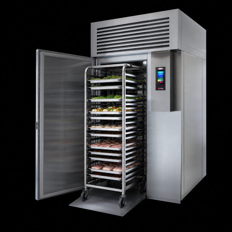 Product image #3 for HURRiCHiLL Modular Roll-In Self-Contained Blast Chiller/Shock Freezer for 1 Trolley