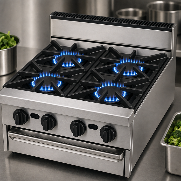 Product image #3 for Bistro 24-Inch Modular Gas Restaurant Range with 4 Open Burners
