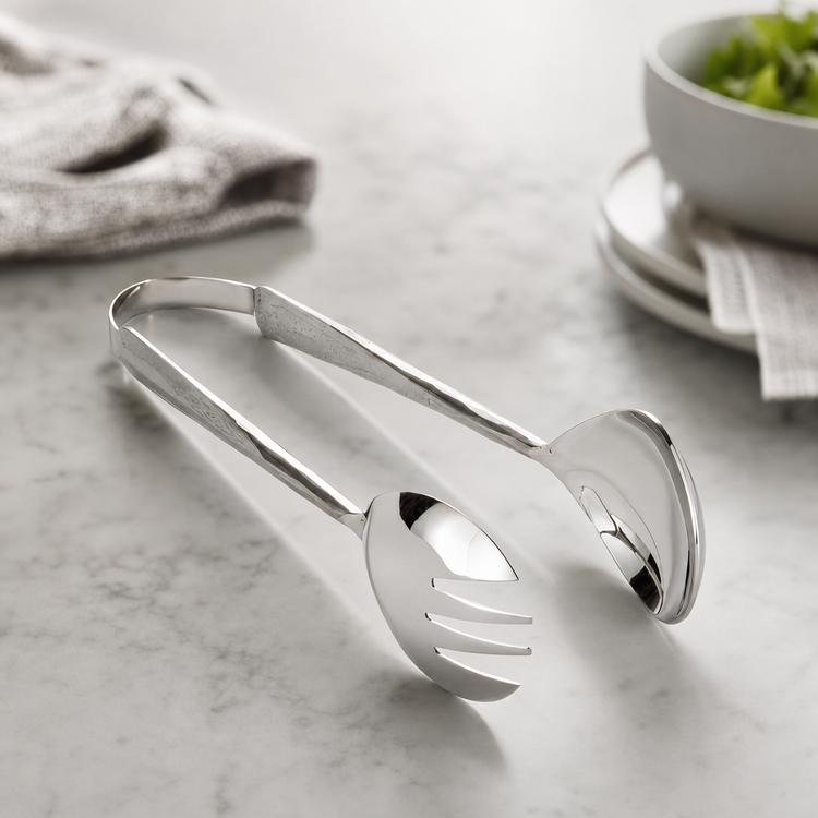Product image #4 for American Metalcraft Amano Buffetware 9-Inch Hand-Forged Stainless Steel Serving Tongs