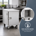 Thumbnail image #3 for FWE ETC-1826-7 Stainless Steel Enclosed Under-Counter Transport Cabinet with 7 Removable Slides