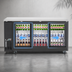 Thumbnail image #3 for Migali 72.75-Inch 3-Door Back Bar Refrigerator with Sliding Glass Doors
