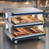 Thumbnail image #3 for Hatco Glo-Ray Designer Slant Dual Shelf Countertop Merchandising Display Warmer, 36.25 Inches Wide, 2040 Watts