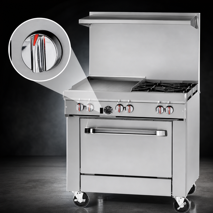 Product image #3 for Southbend S-Series 36-Inch Gas Restaurant Range with Griddle and Standard Oven