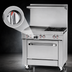 Thumbnail image #3 for Southbend S-Series 36-Inch Gas Restaurant Range with Griddle and Standard Oven