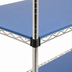 Thumbnail image #3 for QuadPlus Solid Polymer Shelf Mat, 72 x 21 Inches, Blue, Chrome Wire Frame