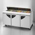 Thumbnail image #3 for Turbo Air Super Deluxe Three-Section Sandwich/Salad Refrigerated Prep Table with 8-Pan Opening, 72-5/8-Inch Wide