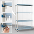 Thumbnail image #3 for MetroMax Q 42 Inch W x 24 Inch D x 63 Inch H 4-Shelf Add-On Polymer/Wire Shelving Unit
