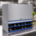 Thumbnail image #3 for Advance Tabco Prestige Signature Series Double-Tier Stainless Steel Speed Rail with Locking Cover, 24-Inch, 12-Bottle Capacity