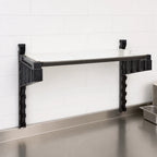 Thumbnail image #4 for Cambro Camshelving® Elevation EWSSK2442S1580 Wall-Mounted Solid Shelf Kit, 24 x 42 Inches, 15-Inch Uprights, Brushed Graphite