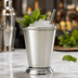 Thumbnail image #3 for Barfly 12 oz. 18/8 Stainless Steel Footed Mint Julep Cup with Beaded Edge