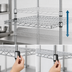 Thumbnail image #3 for Metro Super Adjustable Super Erecta 36 Inch x 14 Inch Wire Shelf, Stainless Steel Finish