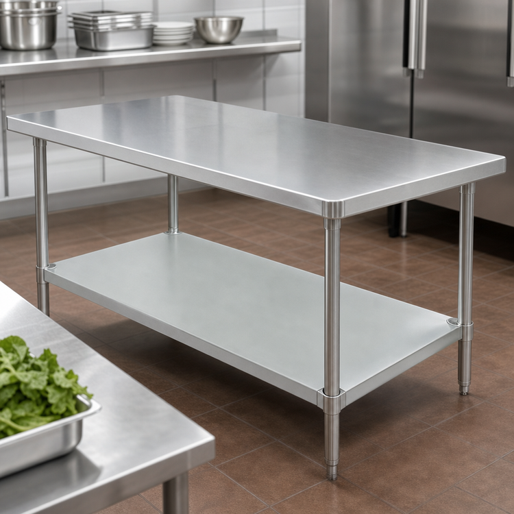 Product image #3 for Advance Tabco Galvanized Undershelf for 60 x 36-Inch Work Tables