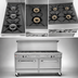 Thumbnail image #3 for Southbend Ultimate 60-Inch Gas Restaurant Range with 9 Burners, Convection Oven, and Cabinet Base