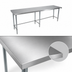 Thumbnail image #3 for BK Resources 84-Inch x 30-Inch Open Base Flat Top Stainless Steel Work Table