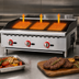 Thumbnail image #3 for Omcan USA 36-Inch Countertop Radiant Natural Gas Charbroiler with 3 Burners