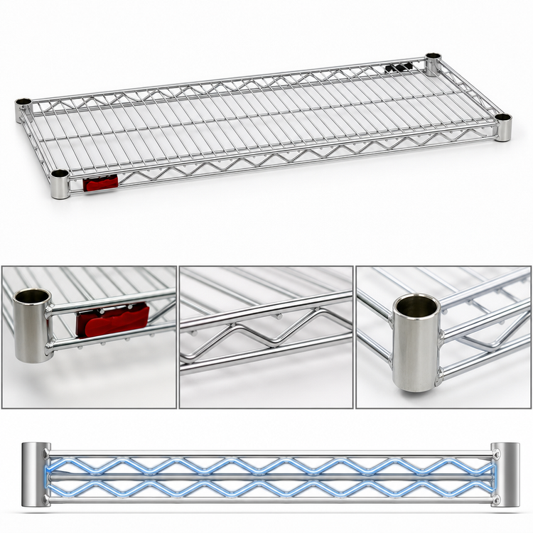 Product image #3 for Eagle Group QuadTruss 24" x 18" Stainless Steel Wire Shelf