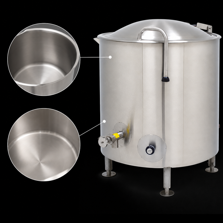 Product image #3 for Legion LTI-40 40-Gallon Stationary Direct Steam Kettle