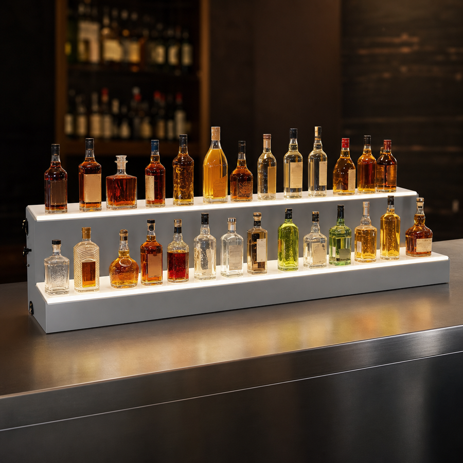 Two-Tier Bottle Display